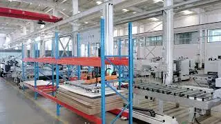 Smart nesting+smart vertical silo storage system.  #excitech #fyp #factory#woodworking #like #cnc