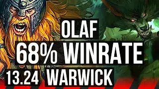 OLAF vs WARWICK (TOP) | 68% winrate, 10/5/15 | BR Master | 13.24
