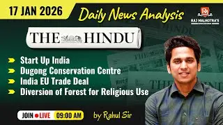 The Hindu Newspaper Analysis | 17 Jan 2026 | UPSC CSE |