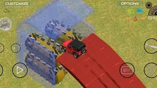 Extreme Double Flatbed Trailer Truck vs Mega Speed Bumps | Bus Destruction Test | BeamNG Drive #1250