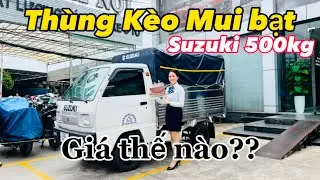 Gi&aacute; xe tải Suzuki 500kg th&ugrave;ng k&egrave;o mui bạt #giaxetaisuzuki #xetainho #suzuki #xetainhe #xetaisuzuki