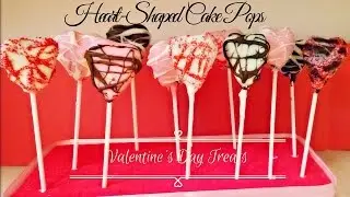 How to make Cake Pops | Valentine's Day Heart Shaped Cake Pops