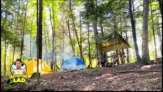 3 DAYS CAMPING & CAVING - (Singhampton Caves) | Bushcraft Shelter Building | Gourmet Cooking | 4K