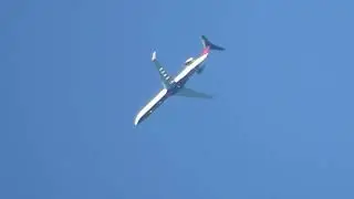 Air Canada CRJ-900 Flying Over my House