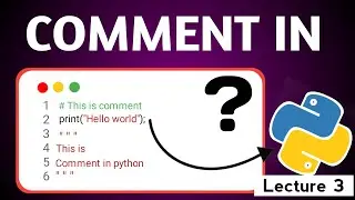 Python Comments Tutorial (2025) | Single-Line and Multi-Line Comments
