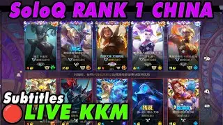 Wild Rift China🔴KKM | SoloQ Rank 1 Server - Jungle Guide Subtitles | 5 Champs - Legendary Gameplay