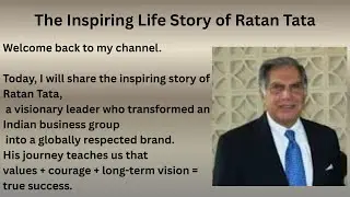 Ratan Tata success story l From India to global Business Leader l Learn English l