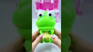 Pororo ASMR Satisfying with Unboxing Crong Crong Toilet Educational Learning Toy Set For Potty