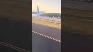 Beautiful Sunsetting San Salvador Taxi Runway   -SAL-    -United Airlines-