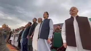 national anthem in pti  jalsa in haripur 24-8-2022
