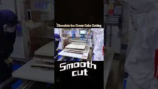 Chocolate Ice Cream Cake Cutting #cake #bakerysolutions #machine