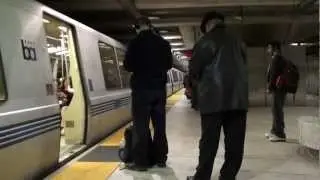 Pittsburg/Bay Point Train Arriving at Embarcadero BART - Weekday Edition (HD)