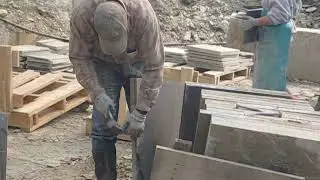 Splitting Natural Cleft Bluestone