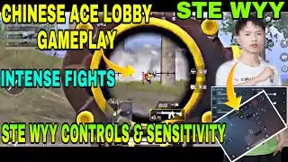 STE wyy updated controls & sensitivity | STE wyy chinese ace lobby gameplay | ste wyy pubg mobile |