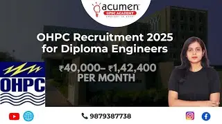 OHPC Recruitment 2025 | Diploma Engineer Trainee (DET) Vacancies OUT