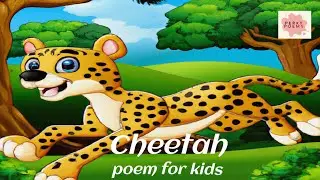 Cheetah song: Best animal poem song for kids, fun and educational #cheetah #kidspoem #perkypoems