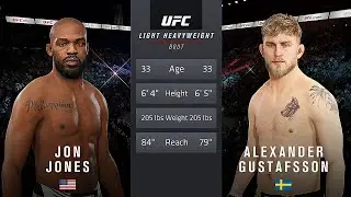 Jon Jones Vs. Alexander Gustafsson : UFC 4 Gameplay (Legendary Difficulty) (AI Vs AI) (Xbox One)