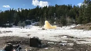 Tannerite vs washing machine 30 sec mark (WAIT FOR IT !!) 
