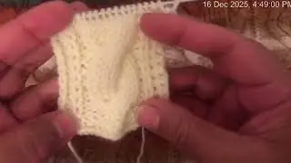 How to knit a half horse shoe cable toturial
