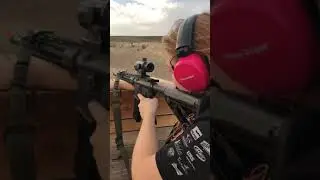 Sister shooting AR-15/5.56 for the first time