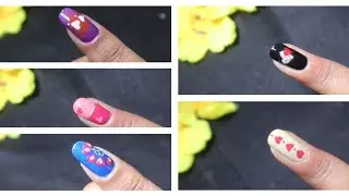 Valentine day&hearts;️&hearts;️ special 💅nail art /nail art at home/simple and easy nail art