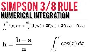 Simpson's 3/8 Rule Numerical Methods Engineering Mathematics | Numerical Analysis
