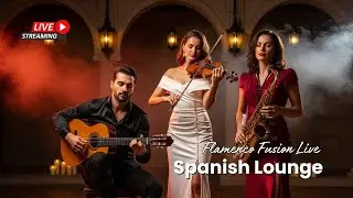 Trio Flamenco Fusion LIVE 24/7 &ndash; Guitar &times; Violin &times; Sax Spanish Lounge Music