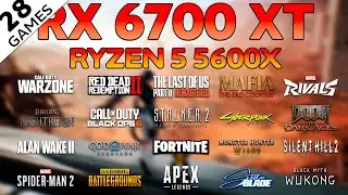 RX 6700 XT + R5 5600X : Gaming Performance in 28 Games (Sep 2025)
