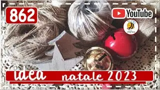 862 🎀 PORTA CANDELE con SPAGO  NATALE 2023 @elicrea cucito creativo 💕