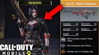Call of Duty Mobile - UNLOCKING LEGENDARY TYPE 25 BLOODY VENGEANCE SKIN + ARTERY CHARACTER!