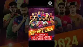 PKL SEASON 11 DAILY MATCH UPDATE !!#pkl11 #prokabaddi