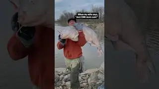Just ONE MORE cast I promise. 🎣 72lb BLUE CATFISH CAUGHT! Let&rsquo;s go #fishing #fishinglife #fisherman