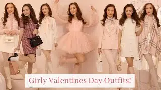 Girly Valentines Day Outfit Ideas for Every Occasion! ALL PINK! | Molly Jo