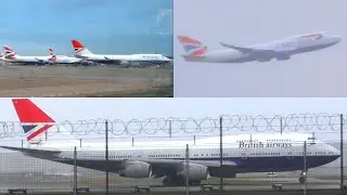 The Final British Airways Boeing 747s Depart London Heathrow Airport - Sept/Oct 2020