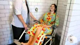 Shower chair - The Roll-inbuddy by Showerbuddy Showerchairs.