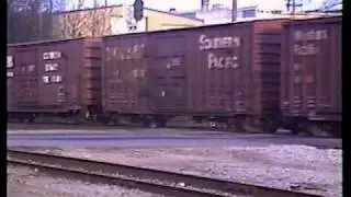 NS #173 with a mid-train helper at Spartanburg, SC. (1990)