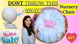 How to Make a Barbie Baby Nursery Chair for My Mini Baby and Krissy dolls