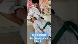 Best self defence technique neck lock 💪😱 #sudhir #martialarts #karate #selfdifence #yt