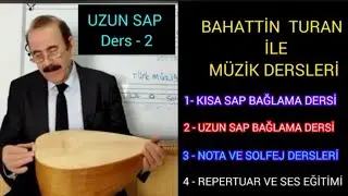 2- Bağlama Dersi [uzun sap] Eli elime değdi - Hazırlayan Bahattin Turan #keşfet #türkü #halkmüziği