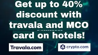 Travala & MCO card! Book hotels with up to 40% discount and 5% cash back!!! 🤑