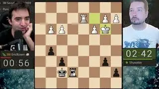 Спастись в эндшпиле без пешки или победить? Эрик РОЗЕН 🆚 Евгений ШУВАЛОВ