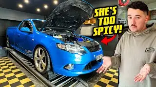 Barra Turbo Ute has BIG ISSUES on the Dyno...