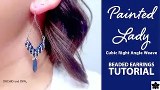 DIY Beaded Earrings Tutorial | Painted Lady | CRAW Stitch