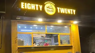First food vlog on Eighty Twenty smash burger Lahore 