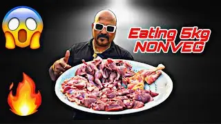 EATING😱./CHICKEN🍗BHATER🔥LEAVER./TOTAL 5KG NON VEG🔥. MIX BANAYA😱. #eatingshow #chickenlegpiece
