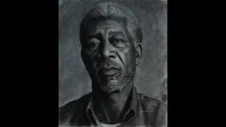 Portrait Drawing with  Charcoal | Time Lapse
