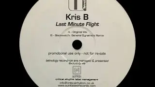 Kris B &lrm;&ndash; Last Minute Flight (Original Mix)