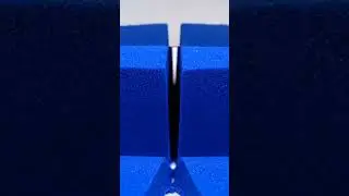 PERFECT Blue Kinetic Sand Cutting ASMR 🔪 (Super Slow Motion) - Oddly Satisfying