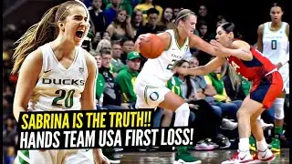 The BEST College Hooper Hands Team USA FIRST LOSS SINCE 1999!! Sabrina Ionescu Drops 33 On Team USA!