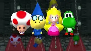 Mario Party 9 Step It Up / Toad Vs Kamek Vs Peach Vs Yoshi
